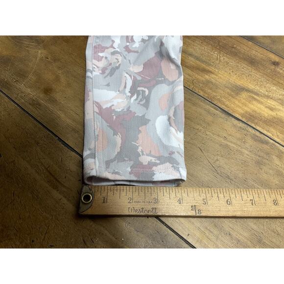 Spanx Blush Bloom Abstract Floral Jean Ish Jegging Legging Ankle Pants Medium - Picture 8 of 9